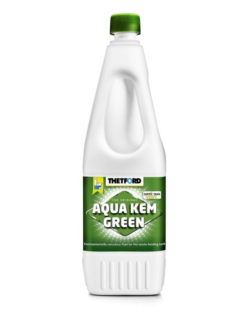 Thetford Aqua Kem® Green 1,5L (75ml/10l) - apakšēja rezervuāra BIOloģiskais šķidrums