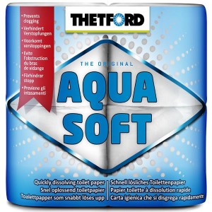 Šķīstošais tualetes papīrs - Thetford Aqua Soft 4 Pack