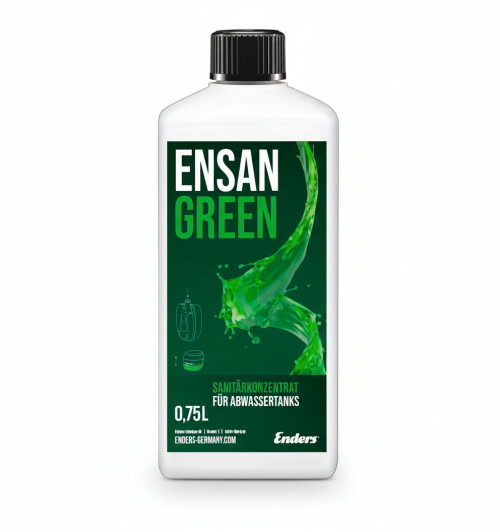 Sanitation liquid concentrate for waste water tank Ensan Green Active 0,75 L (50ml/10l)