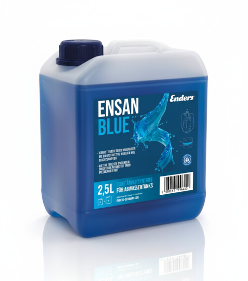 Cheminių tualetų nuotekų rezervuarų sanitarijos skystis Ensan Blue 2.5 L (100ml./10l)