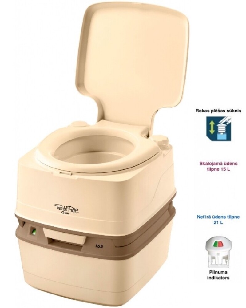 Portable Toilet Thetford Porta Potti Qube 165 LUXE